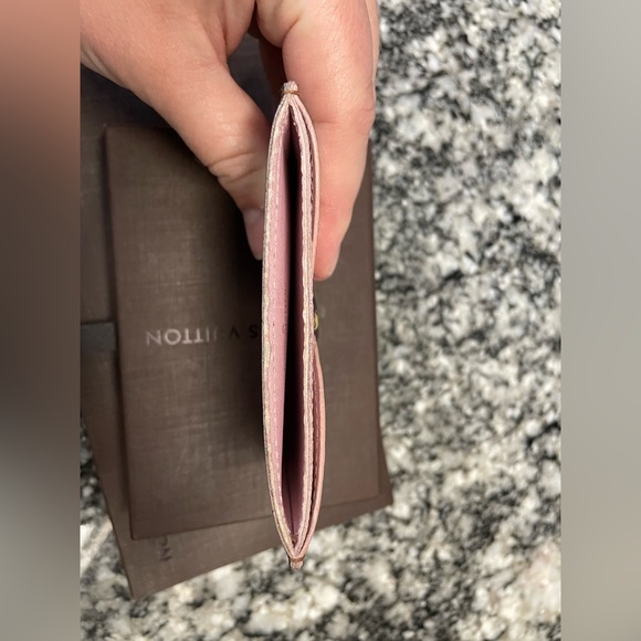 Louis Vuitton Caissa Card Holder Damier Ebene Rose Ballerine - Picture 5 of 14